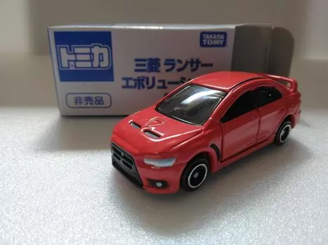 Tomica не продается Mitsubishi Lancer Evolution X 164 масштаб литой мини-автомобиль (красный)
