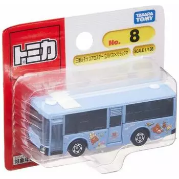 Tomica No.8 Mitsubishi Fuso Aerostar Tachikawa Bus x Rilakkuma (BP)