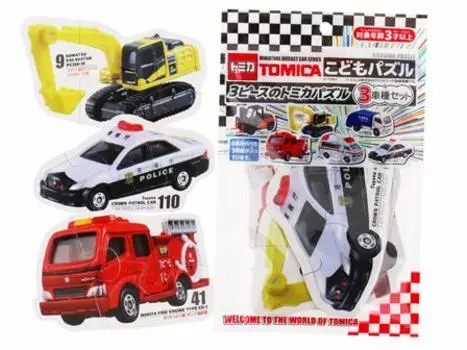 Tomica Puzzle 6 Car Models 1 Set Pack 3 Car Models x Car Puzzle Children s (1 2)