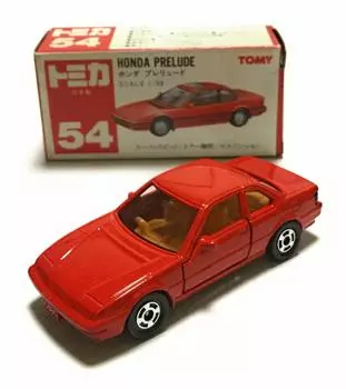 Tomica Сделано в Японии 54 Honda Prelude 1/59 Коробка Красный Логотип TOMY