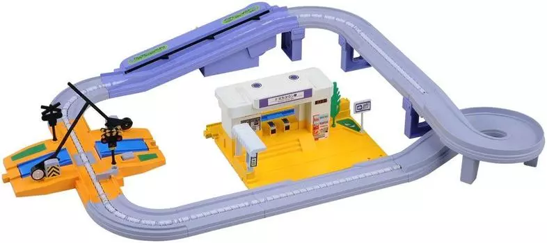 Tomica Suisui Road station and railroad crossing set