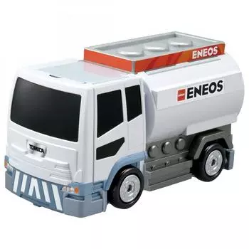 TOMICA TAKARA TOMY Tomica Refueling Job Transformation Gas Station ENEOS Mini Car Car Toy Unisex 3 years old and up Toy Safety Standards Passed ST M