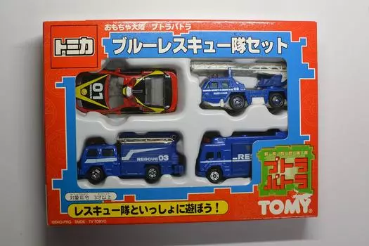 Tomica Toy Continent Putra Patra Blue Rescue Team Set синий