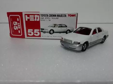 Tomica Toyota Crown Majesta Сделано в Китае, хранение Crazy Mini Car Circle с чехлом Отправлено со склада Amazon No.55 Долгосрочная