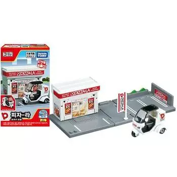 Tomica World Town Pizza-La корейская игрушка
