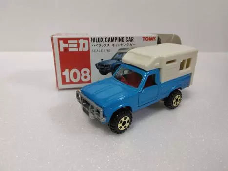 Томика №108 Toyota Hilux кемпер 162 масштаб, сине-белый,