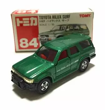 Томика 84 Тойота Хайлюкс Surf (зеленый) МАСШТАБ 165 красная коробка
