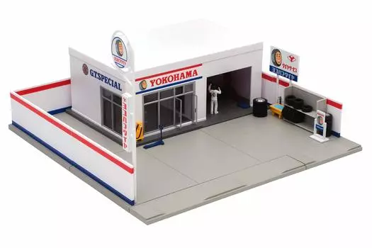 Tomikarama Vintage 05a Tire Shop аксессуары из АБС-смолы для готового мини-продукта 1/64 (Йокогама Тир) автомобили,