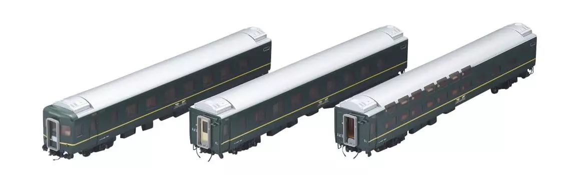 TOMIX HO Gauge JR 24 Series 25 Twilight Express Дополнительный набор B Модель пассажирского вагона железной дороги HO-9111