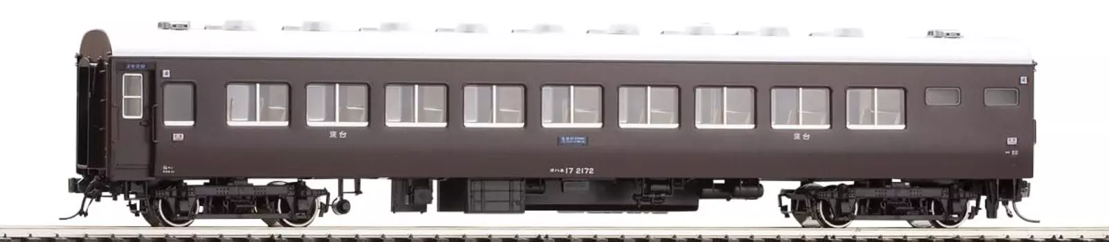TOMIX HO Gauge Ohane 17 Тип Электрическая железная дорога Модель Пассажирский вагон Отопление/Коричневый HO-5020