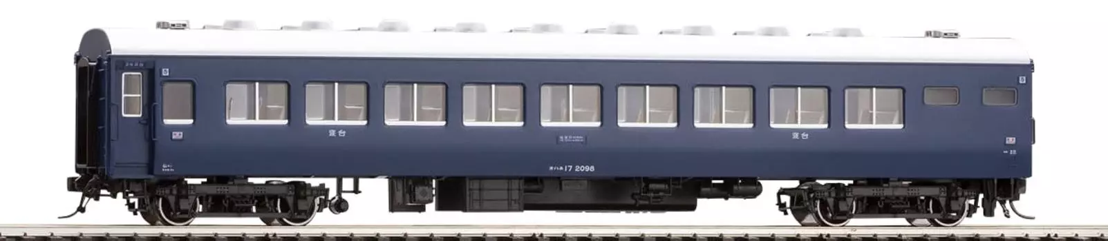 TOMIX HO Gauge Ohane 17 Тип Электрическая железная дорога Модель Пассажирский вагон Отопление/Синий HO-5021 синий