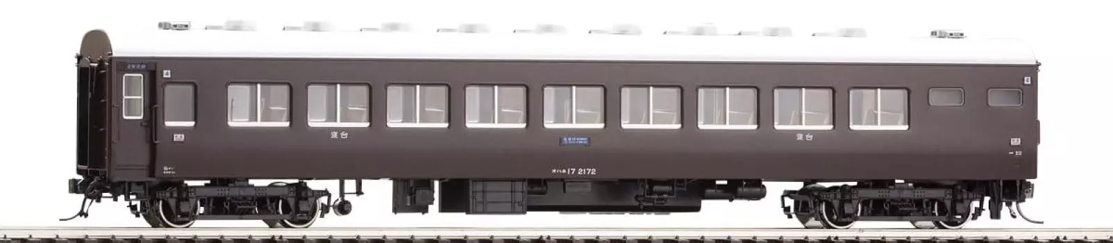 TOMIX HO Gauge Ohane 17 Тип Электрическая железная дорога Модель Пассажирский вагон Отопление/Коричневый HO-5020 коричневый