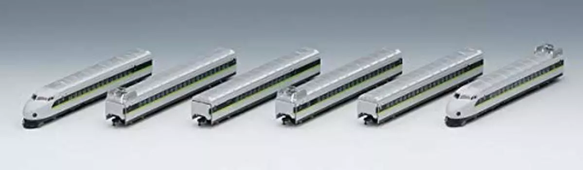 TOMIX N Gauge 0 7000 Series Sanyo Shinkansen Fresh Green Set 6 Cars 98647 Железнодорожная модель поезда