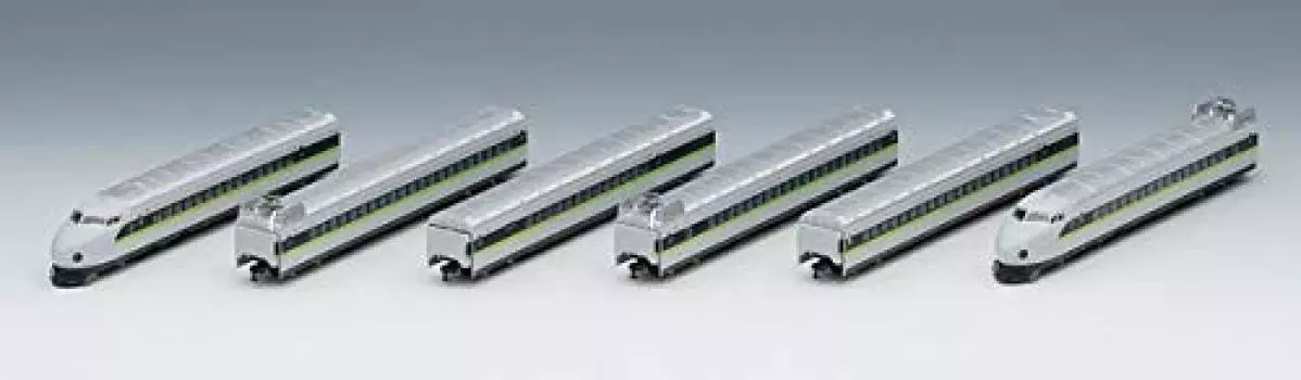 TOMIX N Gauge 0 7000 Series Sanyo Shinkansen Fresh Green Set 6 Cars 98647 Железнодорожная модель поезда