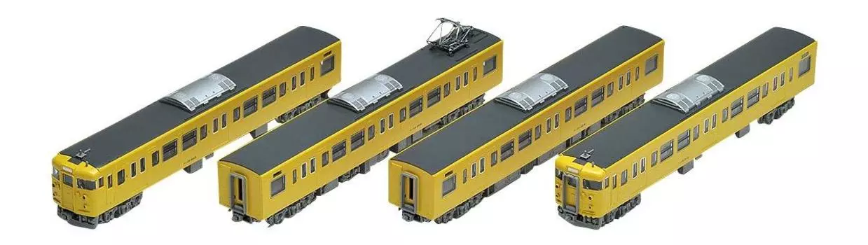 TOMIX N Gauge 115 2000 Series Suburban Train JR West 40N Updated Car Yellow Additional Set 4 Cars 98287 Railway Model Train жёлтый