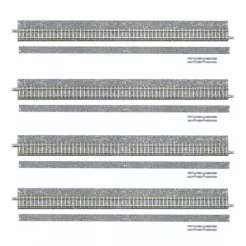 TOMIX N gauge 1767 wide PC rail S280-WP (F) (for point branching) (set of 4)