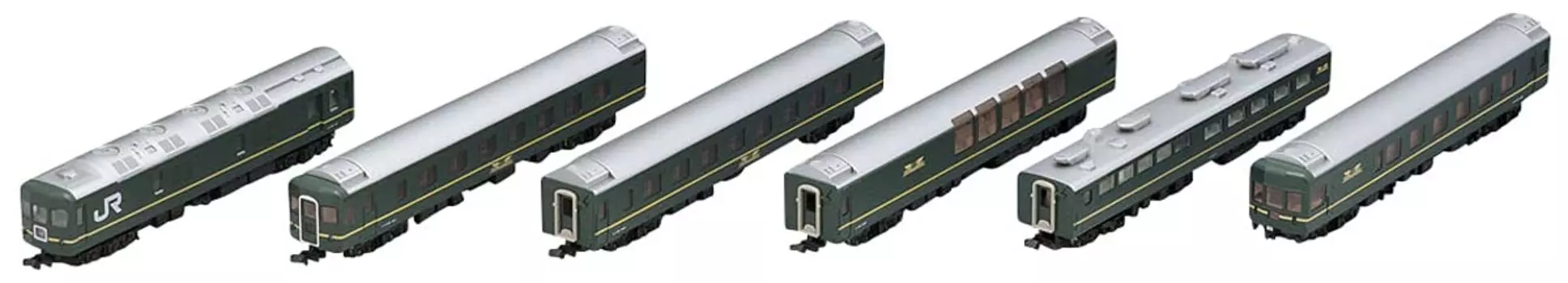 TOMIX N Gauge 24 Series 25 Twilight Express Basic Set B 6 Cars 98362 Модель железнодорожной модели пассажирского вагона