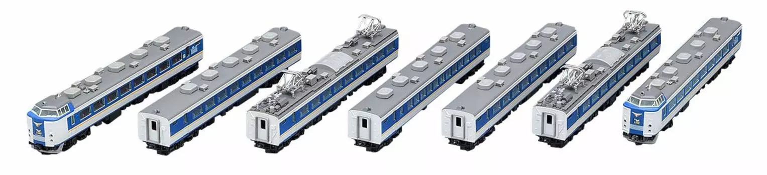 TOMIX N Gauge 485 Series Limited Express Train Shirasagi New Paint Set B 7 Cars 98651 Railway Model Train