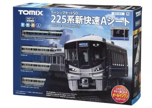 TOMIX N Gauge Basic Set SD 225 Series New Rapid A Seat 90191 Railway Model Introductory Set