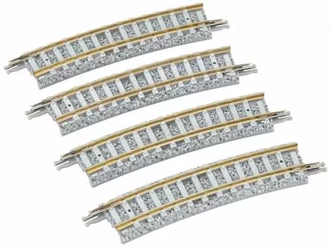 TOMIX N Gauge Curved PC Rail C280-15-PC F Set of 4 1194 Railway Model Supplies
