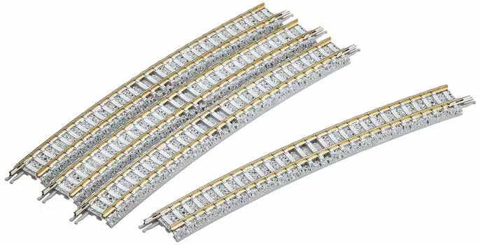 TOMIX N Gauge Curved PC Rail F Набор из 4 шт. 1193 Принадлежности для моделей железных дорог C541-15-PC