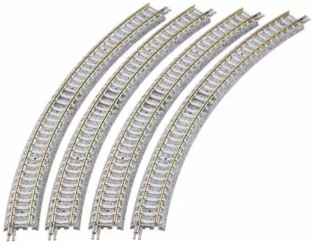 TOMIX N Gauge Curved PC Rail F Набор из 4 шт. 1195 Принадлежности для моделей железных дорог C243-45-PC