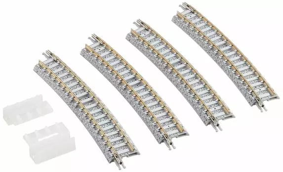TOMIX N Gauge Curved PC Rail F Набор из 4 шт. 1864 принадлежности для моделей железных дорог C354-15-PC