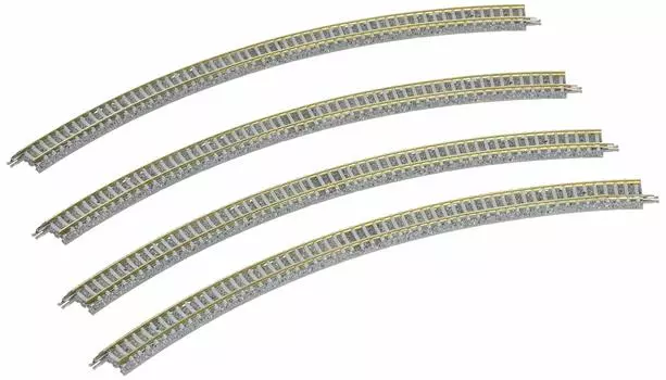 TOMIX N Gauge Curved PC Rail F Набор из 4 шт. 1196 Принадлежности для моделей железных дорог C354-45-PC