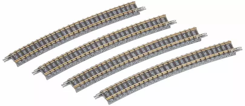 TOMIX N Gauge Curved Rail C541-15 F Set of 4 1853 Railway Model Supplies