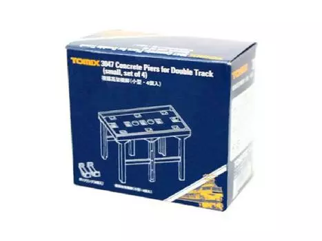 Двухколейный надземный пирс TOMIX N-Gauge, маленький, 4 шт., 3047, принадлежности для моделей железных дорог