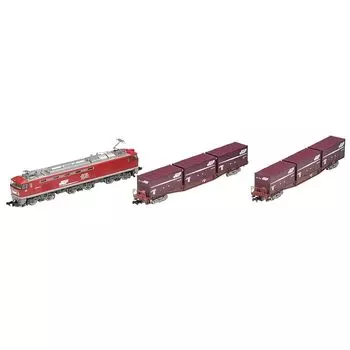 TOMIX N gauge EF510 type container train set 92417 model railway Freight car