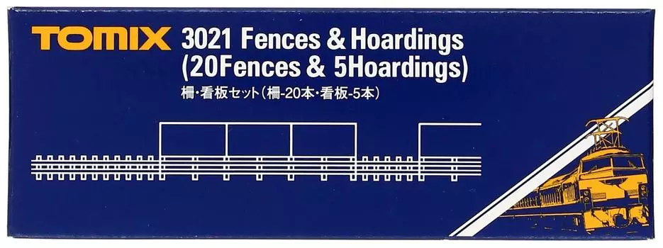 TOMIX N gauge fence sign set 20 5 signs 3021 Railway model supplies fences,