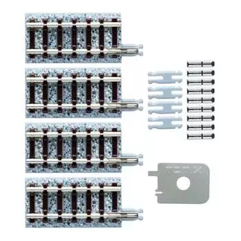 TOMIX N Gauge Joint Rail S35-J F 4 Piece Set 1529 Railway Model Supplies