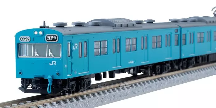 TOMIX N Gauge JR 103 Series JR West Japan SpecificationBlack SashSky Blue Basic Set 98495 Модель поезда железной дороги
