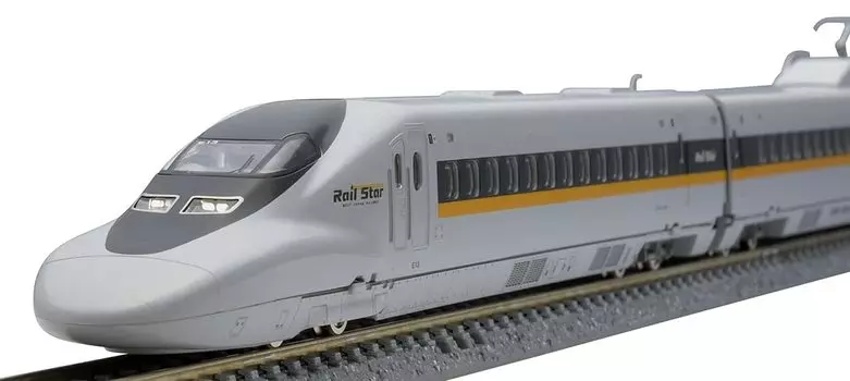 TOMIX N Gauge JR 700 7000 Series Sanyo Shinkansen Hikari Rail Star Set 98769 Модель поезда железной дороги светло-голубого цвета светло-синий