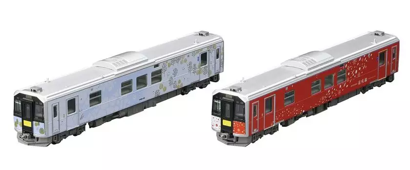 TOMIX N Gauge JR H100 Type Senmo Line Hanasaki Line Wrapping Car Set 98136 Модель железнодорожной дизельной машины