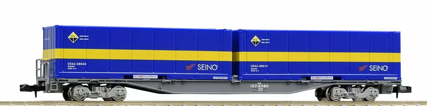 TOMIX N Gauge Koki 107 Type Expansion Type Seino Transportation Container Included 8731 Railway Model Freight Car /