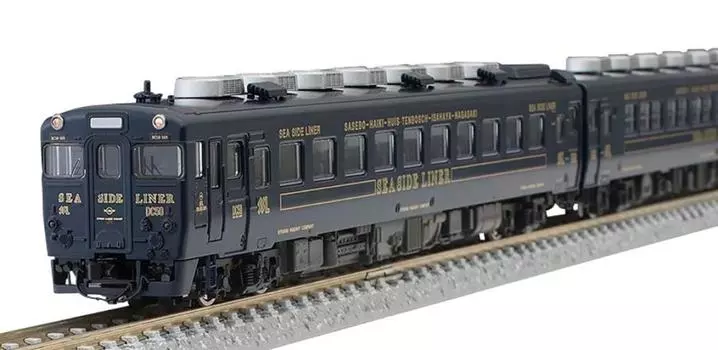 TOMIX N Gauge Limited Kiha 58 Series Rapid Seaside Liner, темно-синий, Kiha 28 5200 Set 3 Cars 97918 Железнодорожная модель дизельного вагона