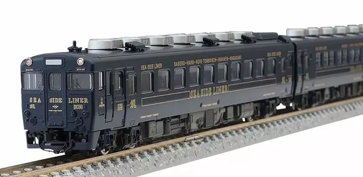 TOMIX N Gauge Limited Kiha 58 Series Rapid Seaside Navy Kiha 28 5200 Set 3 Cars 97918 Железнодорожная модель дизельного вагона Liner, синий, тёмно-синий
