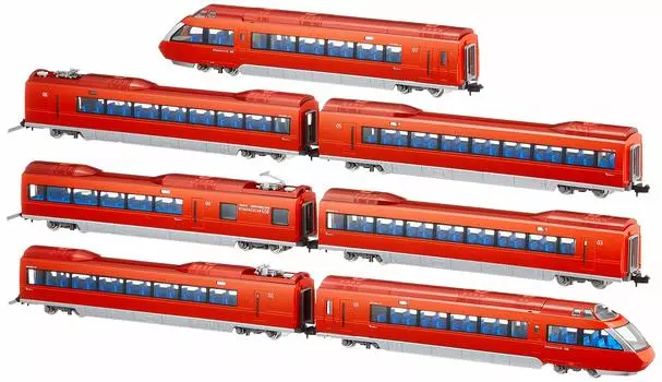 TOMIX N Gauge Odakyu Romance Car 70000 Type GSE 1st Formation 7 Car Set 98658 Железнодорожная модель поезда