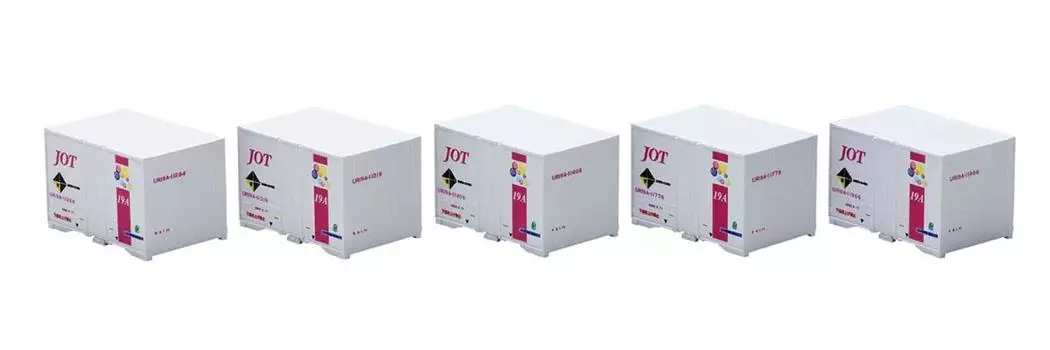 TOMIX N gauge privately owned UR19A-10000 type container Nippon Oil Transport, pink, 5 pieces 3176 Railway model supplies