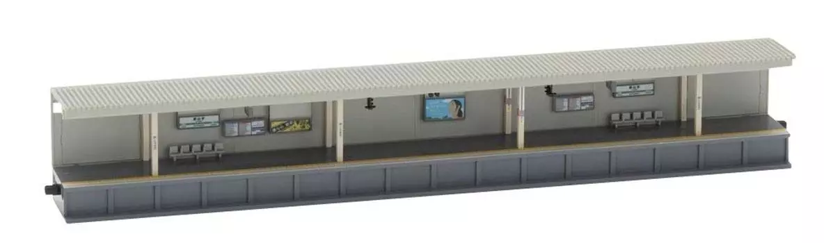 TOMIX N Gauge Противоположная платформа городского типа Освещенная надстройка 4286 Диорама Принадлежности