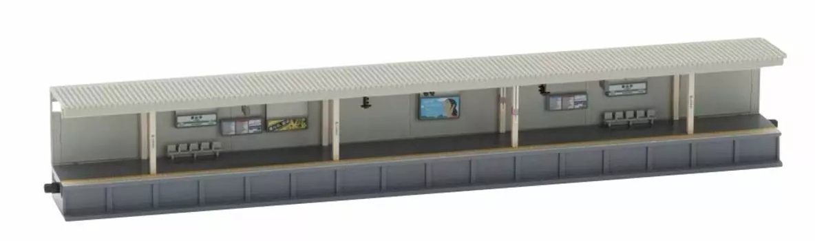 TOMIX N Gauge Противоположная платформа городского типа Освещенная надстройка 4286 Диорама Принадлежности