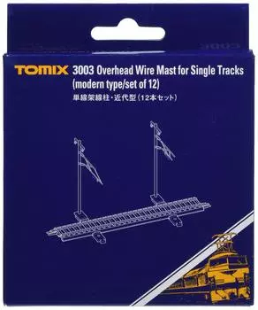 TOMIX N gauge single track overhead line pole modern type 12 pieces set 3003 Railway model supplies