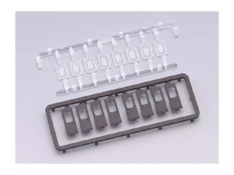 TOMIX N Gauge сменная дверь H резиновое окно для старых 4 правых 4 левых проемов 0891 набор принадлежностей для моделей железной дороги, пассажиры, коричневый, проемы,