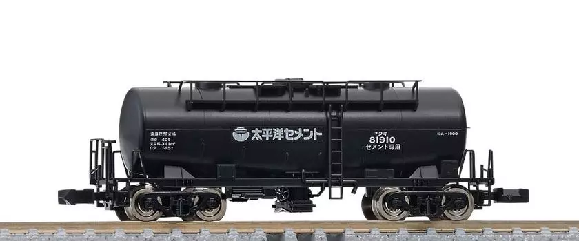 TOMIX N Gauge Taki 1900 Type Taiheiyo Cement 8740 Железнодорожная модель грузового вагона черного цвета