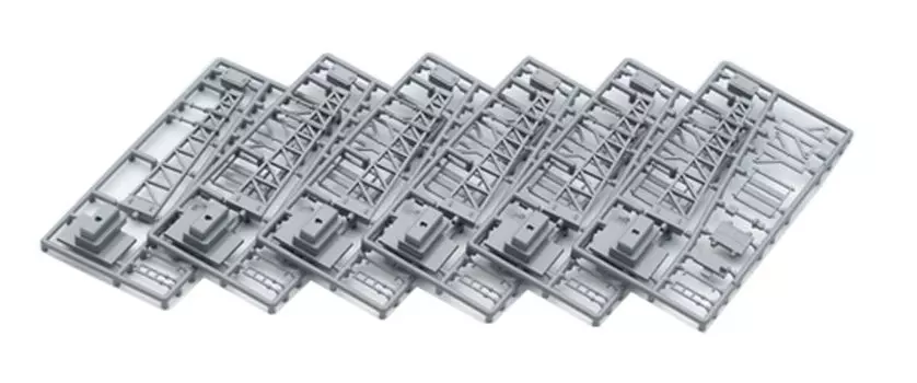 TOMIX N Gauge Terminal Overhead Line Pillar Set of 6 3269 Railway Model Supplies