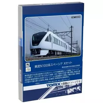 TOMIX N Gauge Tobu N100 Series Spacia X Set 98824 Железнодорожная модель поезда