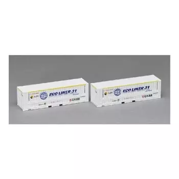 TOMIX N Gauge U47A-38000 Container Nippon Express White Paint 2 Pieces 3149 Railway Model Supplies