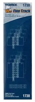 TOMIX N Gauge Wide PC Fractional Rail F Набор из 4 штук 1738 Железнодорожные принадлежности для моделей S18.5 S33-WP